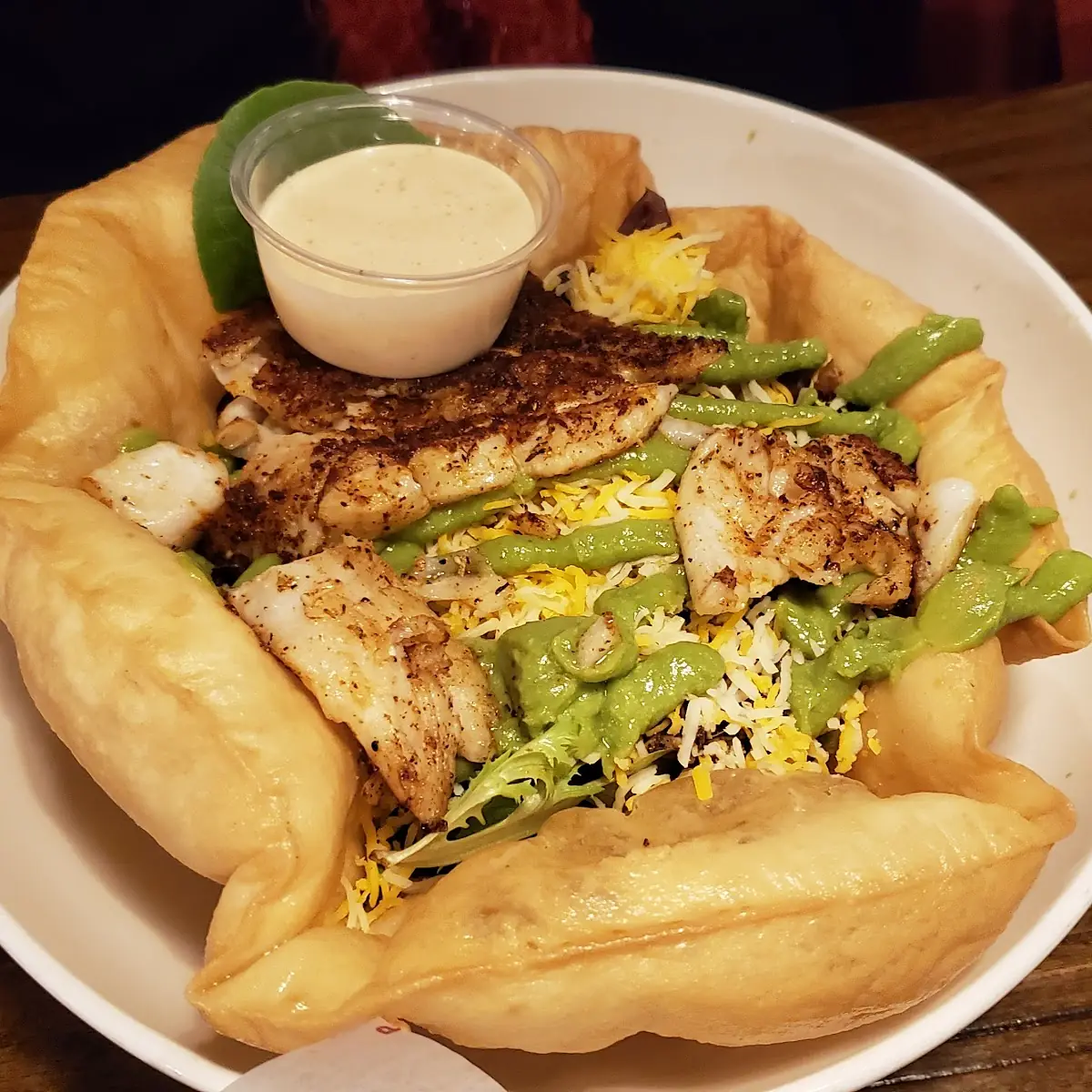 Haddock Taco Salad