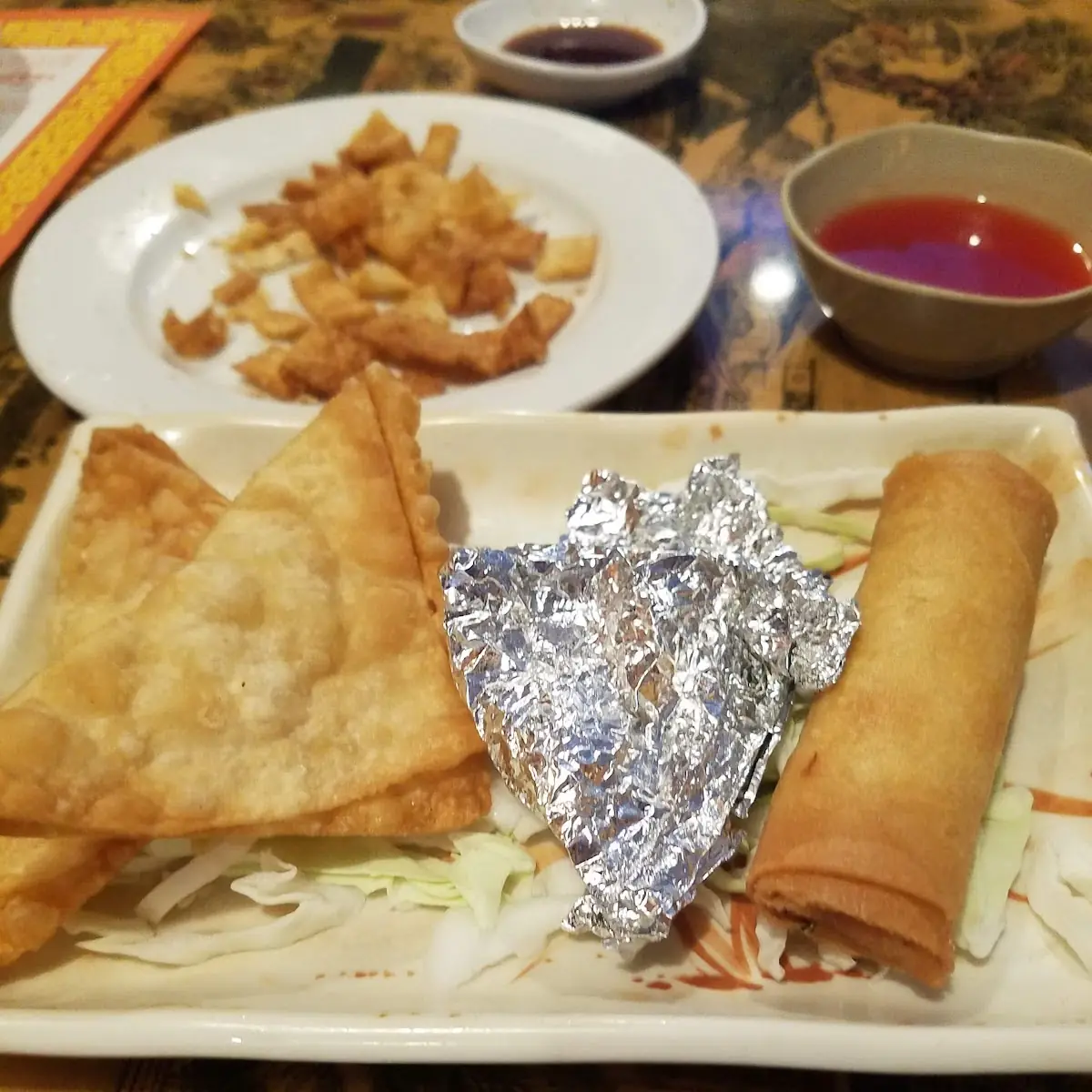Fried Wonton Paper Wrapped Chicken Egg Roll