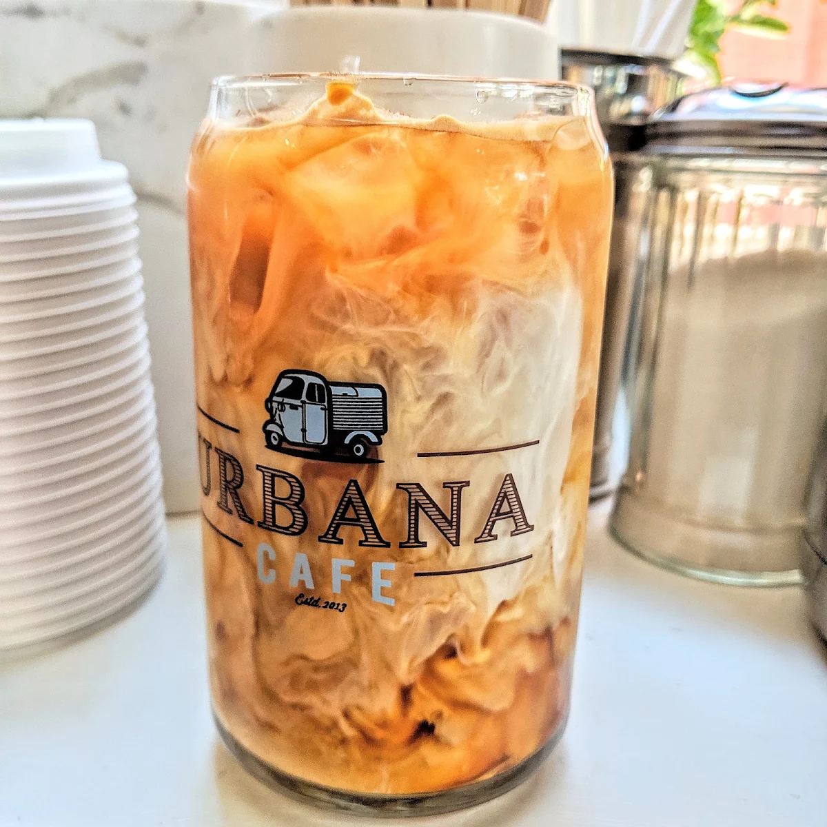 Iced Americano with Cream