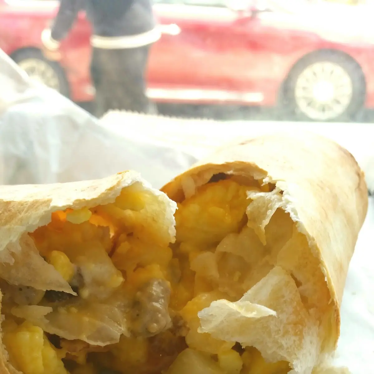 Bacon Sausage & Egg Wrap