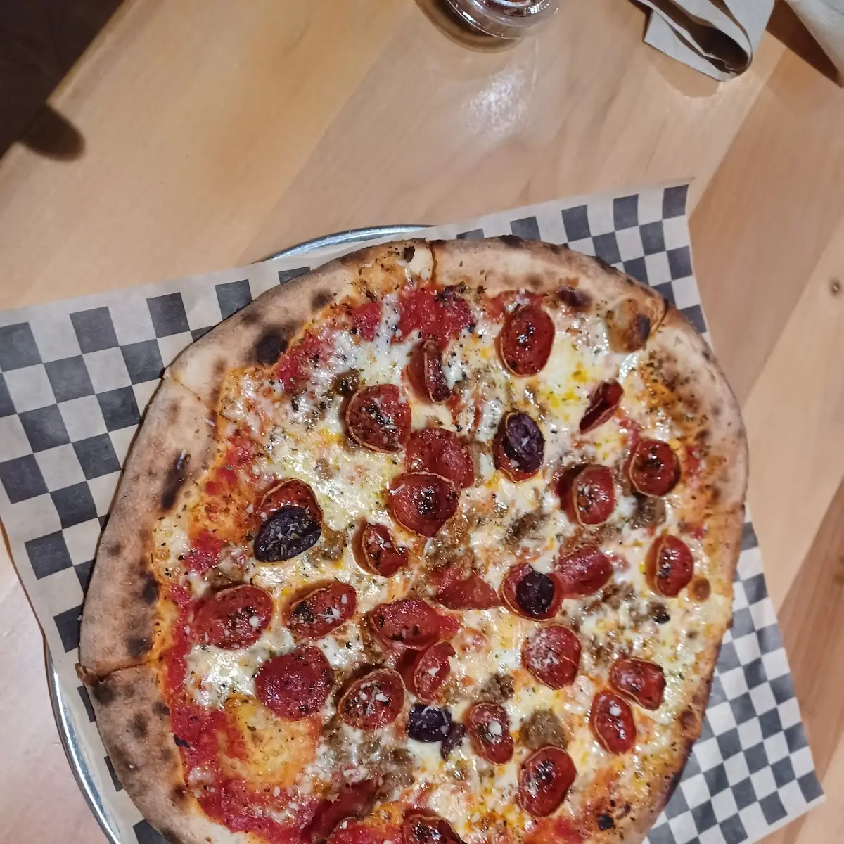 Wood-Fired Pepperoni Pizza