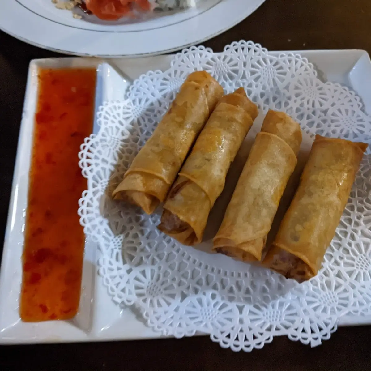 Fried Spring Rolls with Sauce