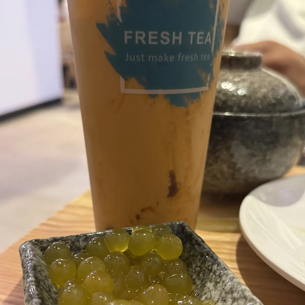 Thai Iced Tea with Boba