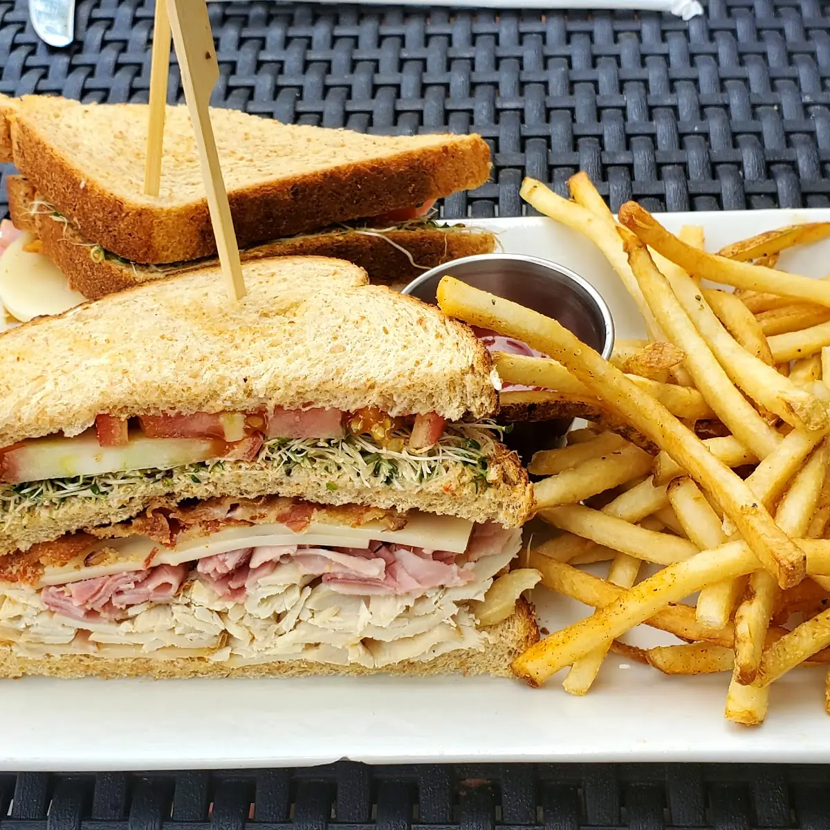 Sandwich and Fries
