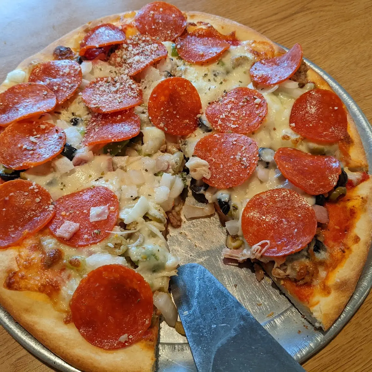 Sausage and Pepperoni Pizza