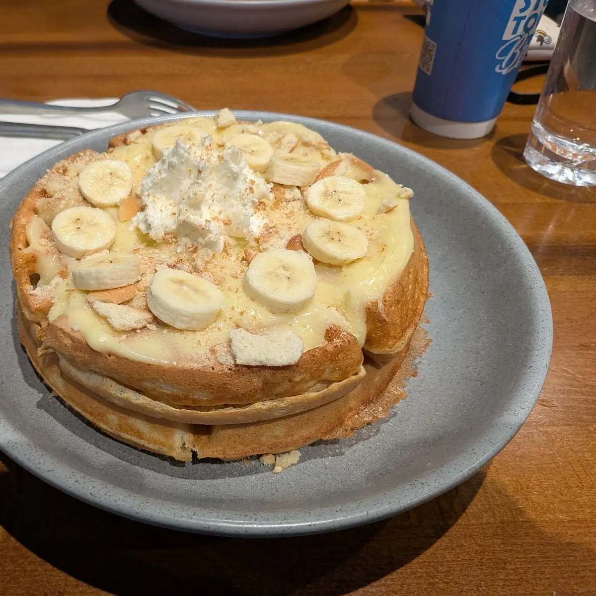 Banana Pudding Waffles
