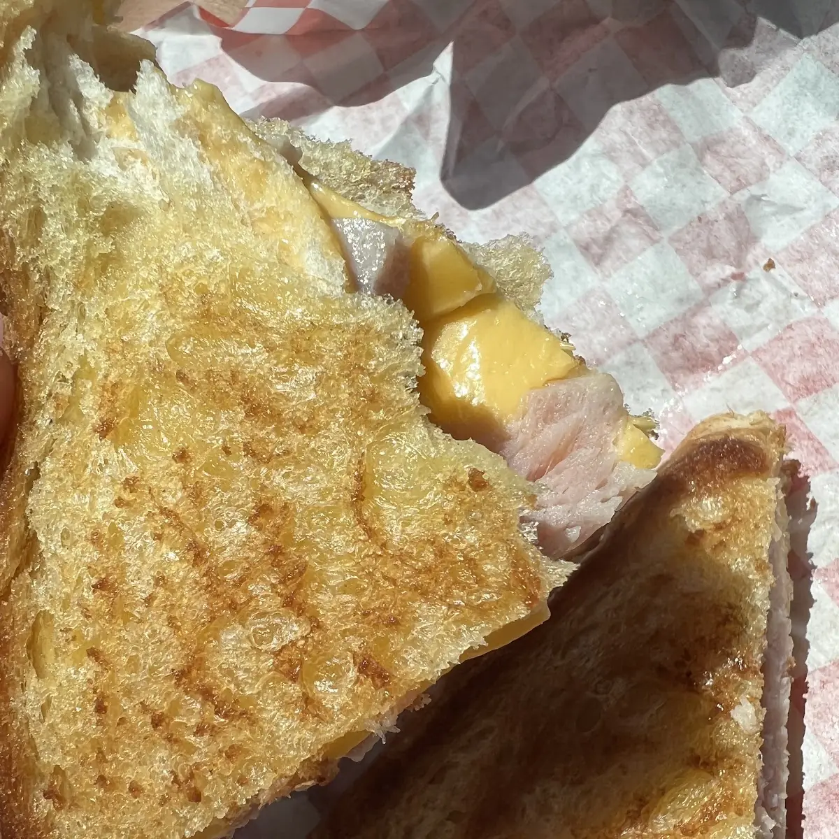 Grilled Cheese Sandwich with Ham