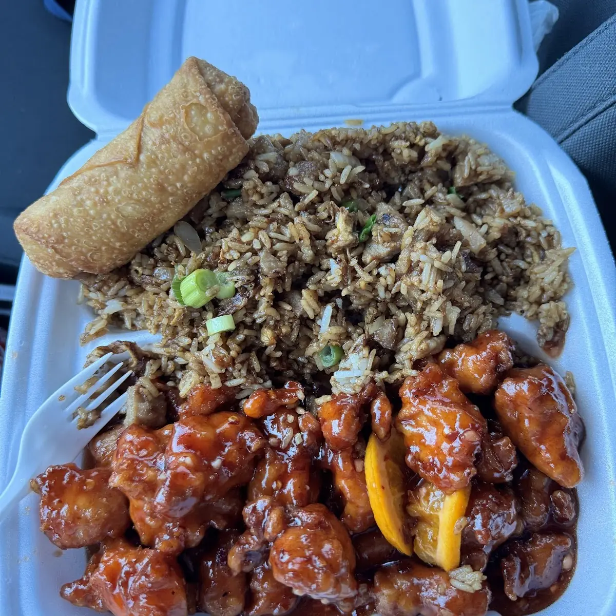 Orange Chicken Lunch Special Fried Rice