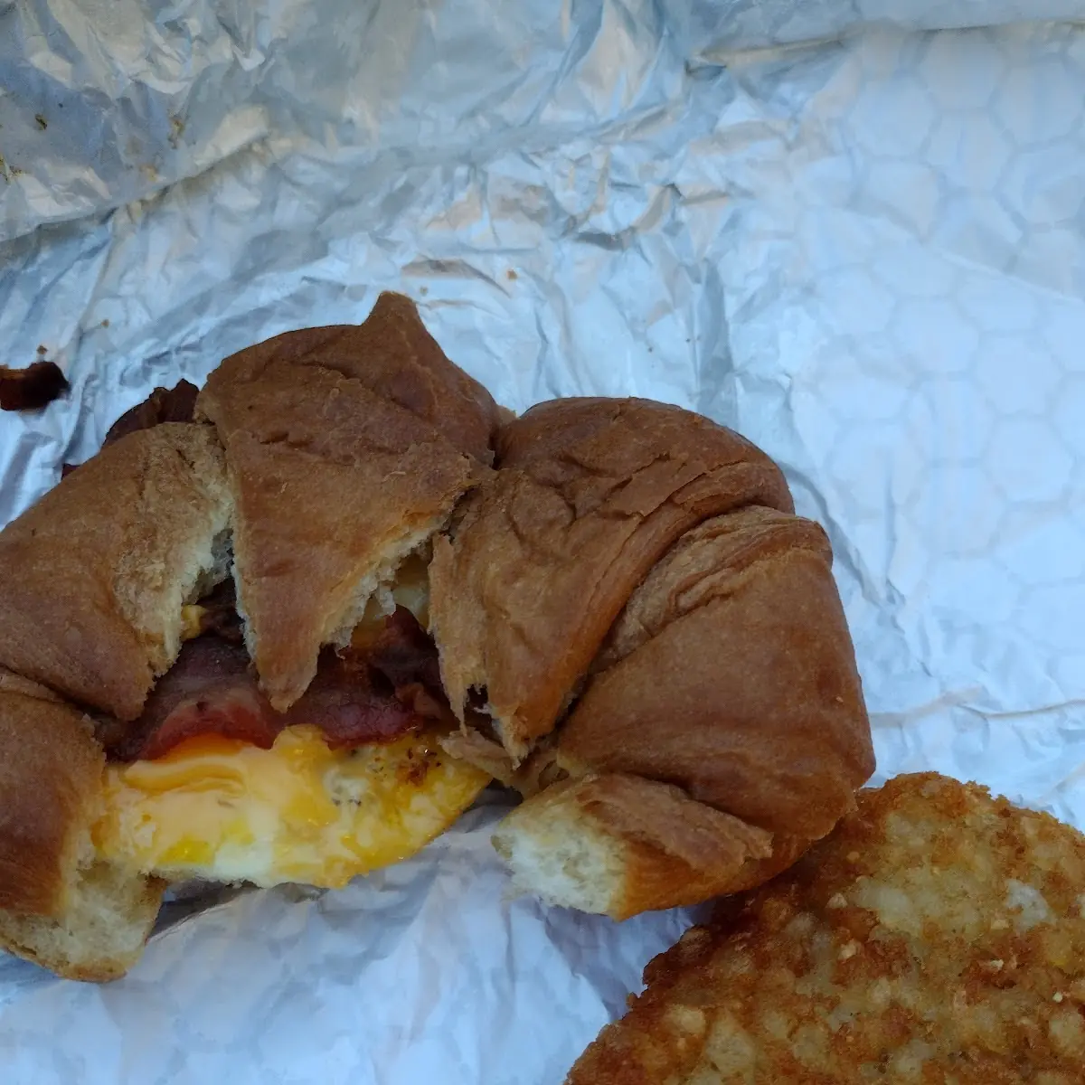 Sausage Egg and Cheese Croissant