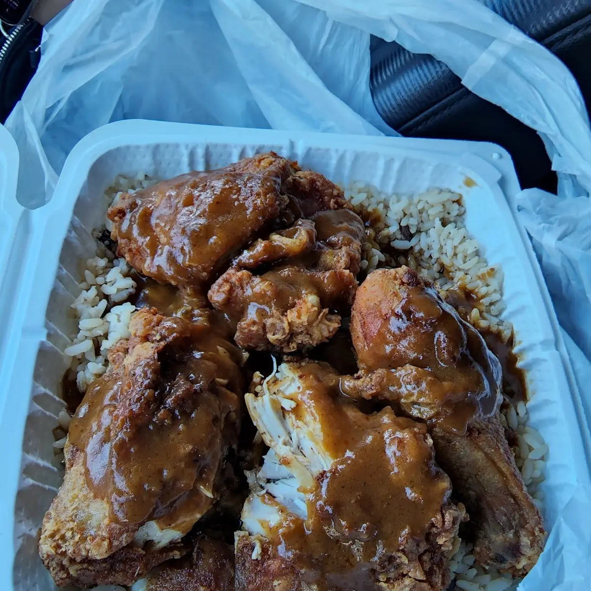 Large Fries Chicken Dinner