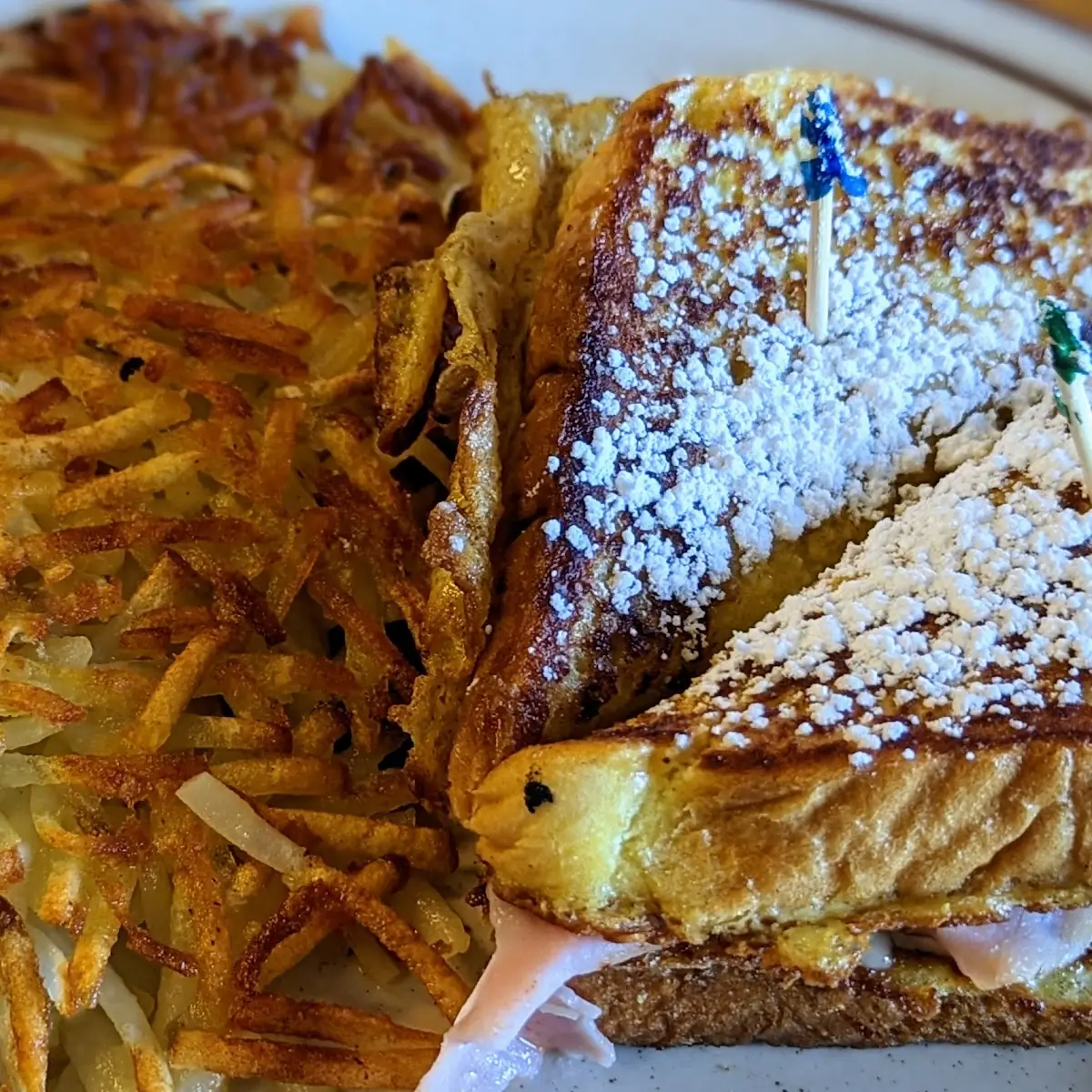 Monte Cristo with Hash Browns