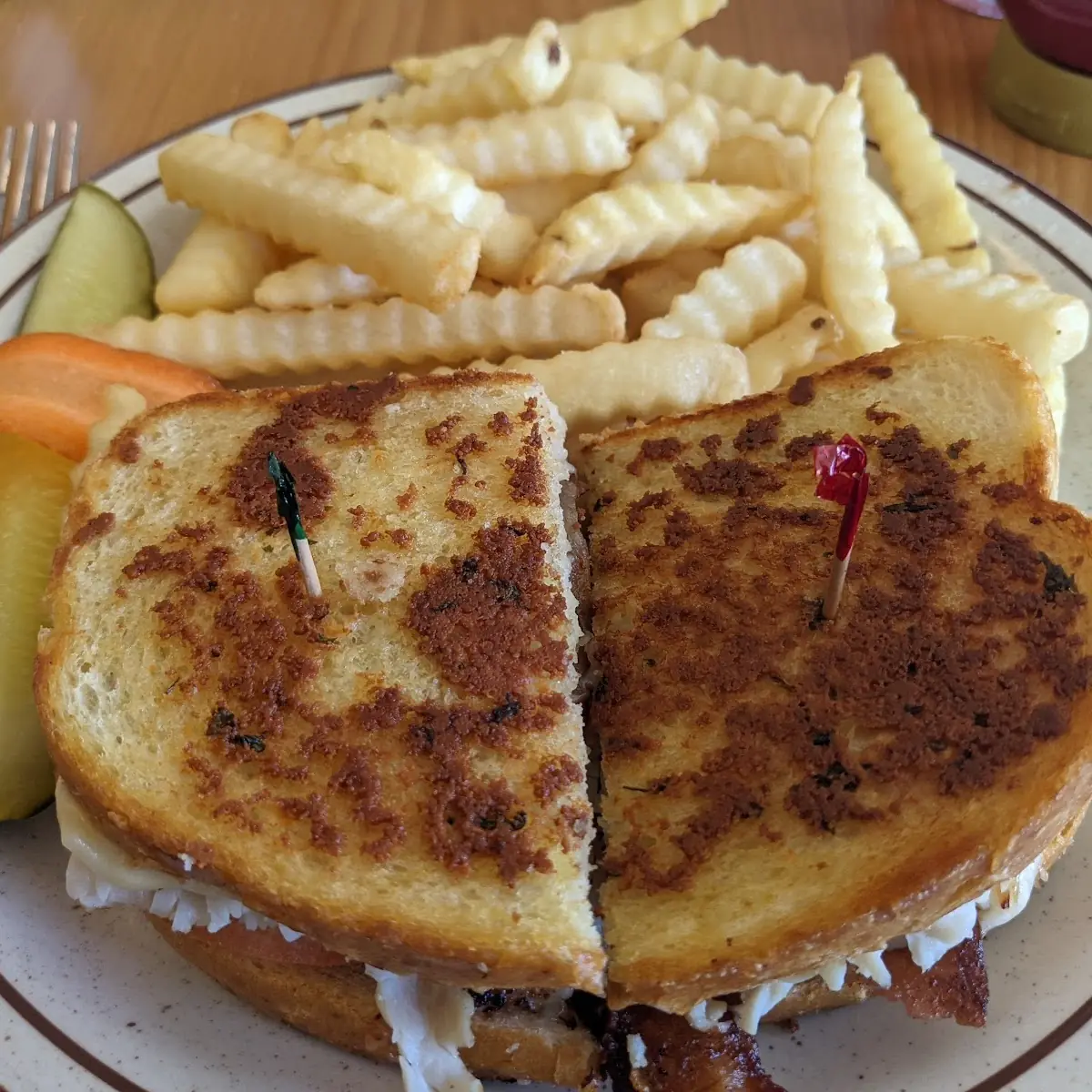 Patty Melt with Fries