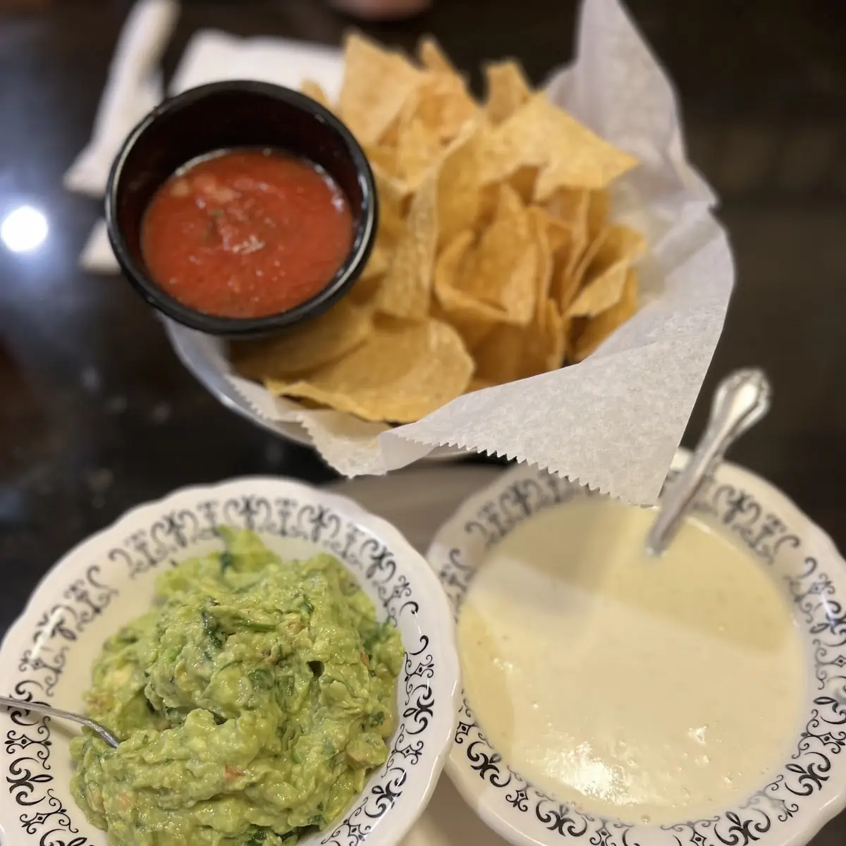 Queso Chips and Salsa