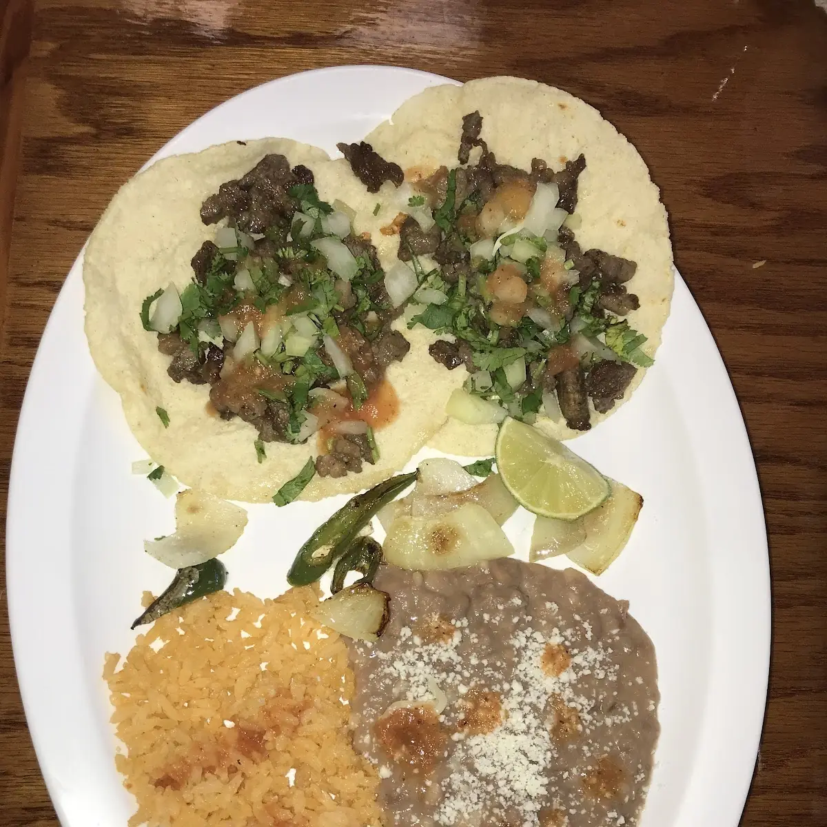 Taco Plate- 2 Tacos