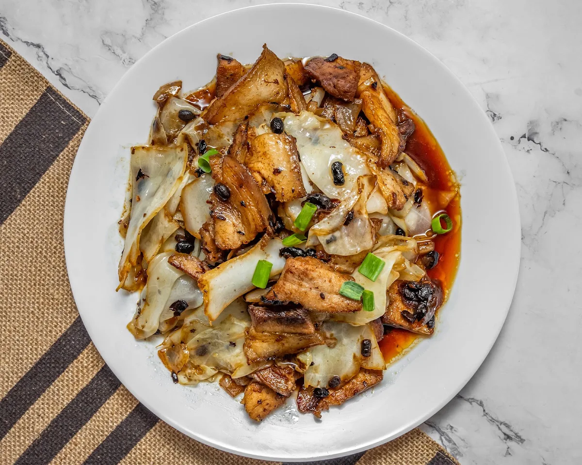 Cabbage & Pork in Black Bean Sauce, Ethan Kitchen