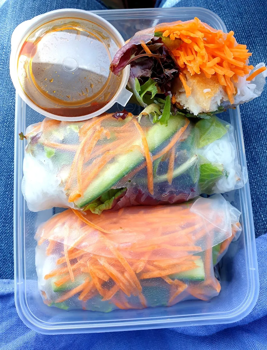 Vietnamese Spring Rolls with Crispy Chicken Schnitzel, Ethan Kitchen