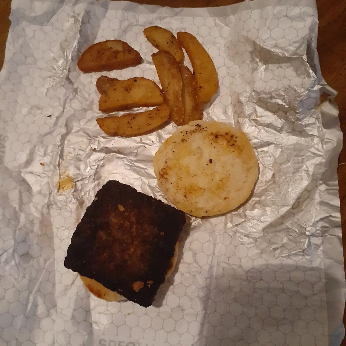 My Burnt Sausage Biscuit