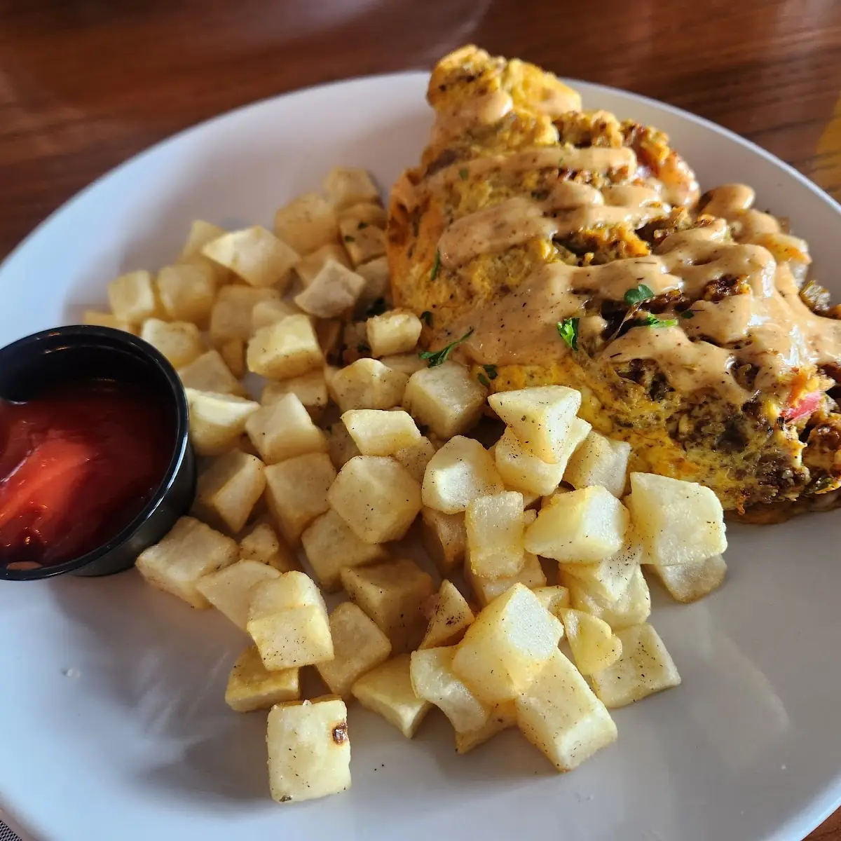 Almost Vegetarian Omelette