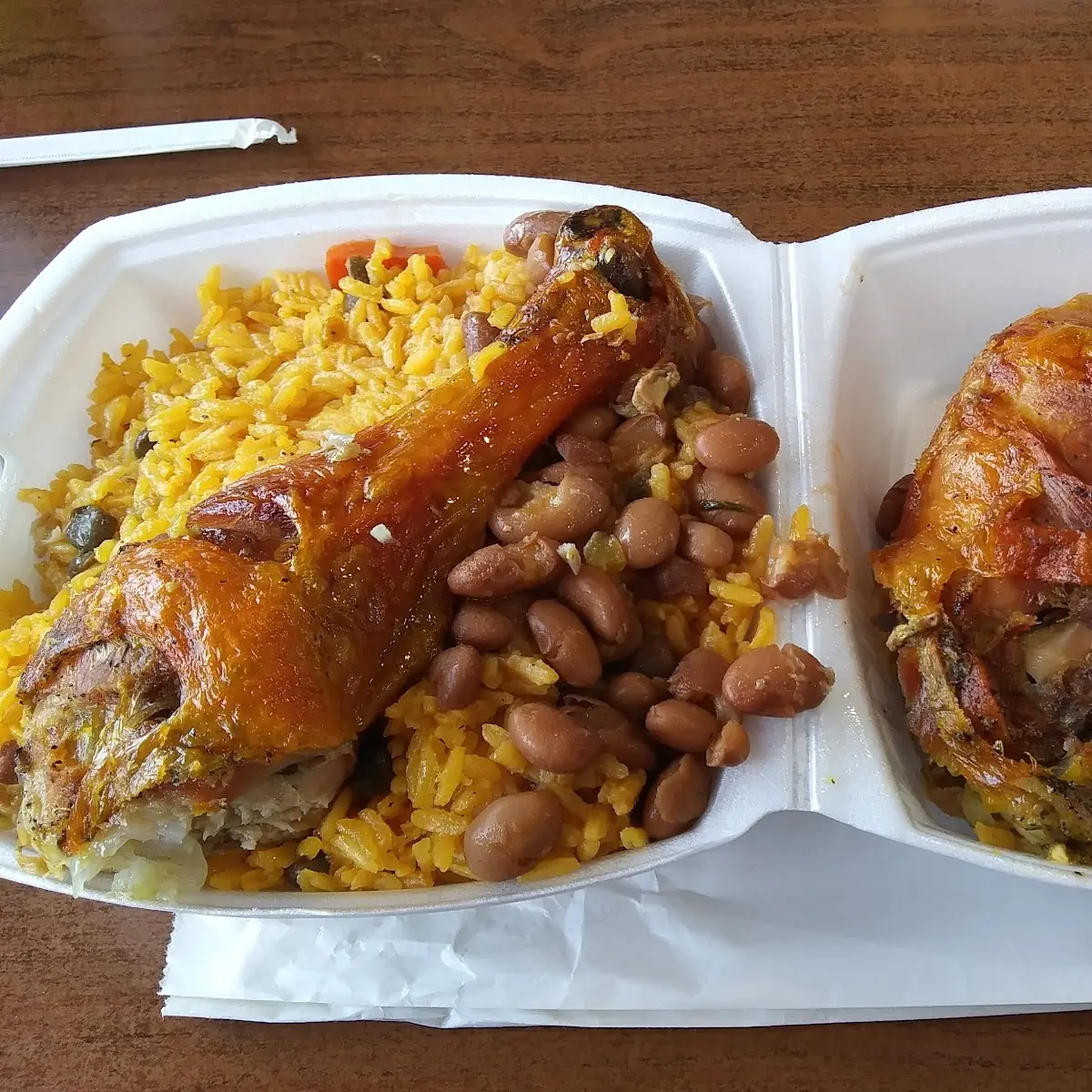 Roasted Chicken Rice and Beans