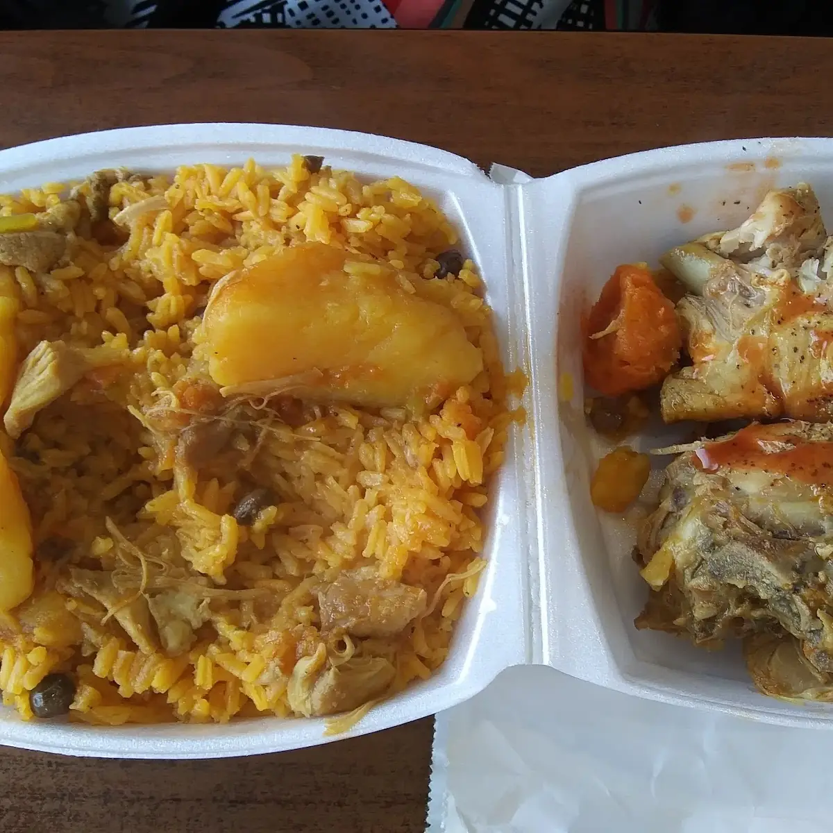Stewed Chicken with Rice and Beans