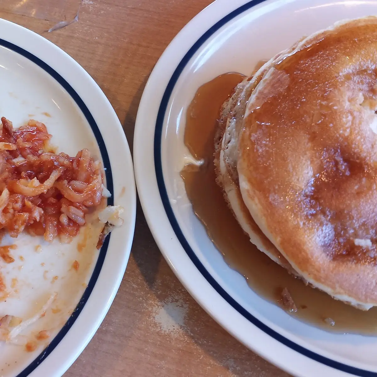 Hash Browns Pancakes Bacon