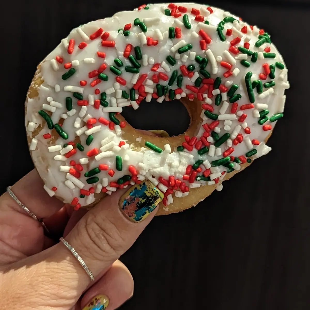 Vanilla Sprinkle Donut