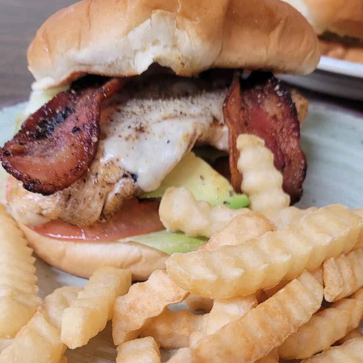 Chicken Bacon Avocado Burger