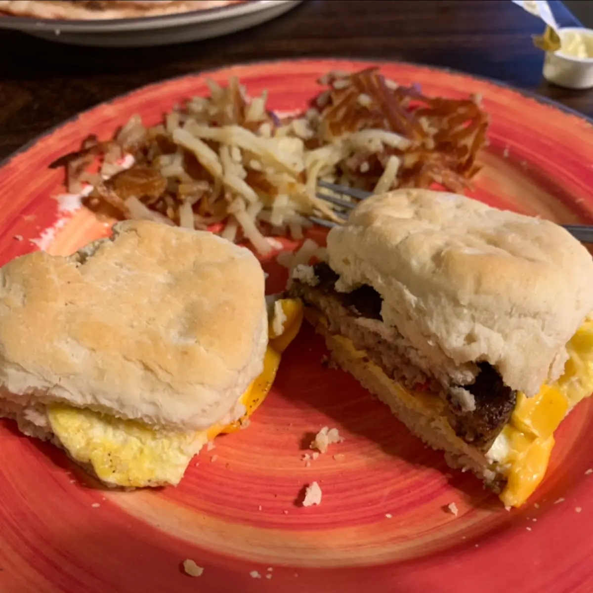 Sausage Egg and Cheese Biscuit