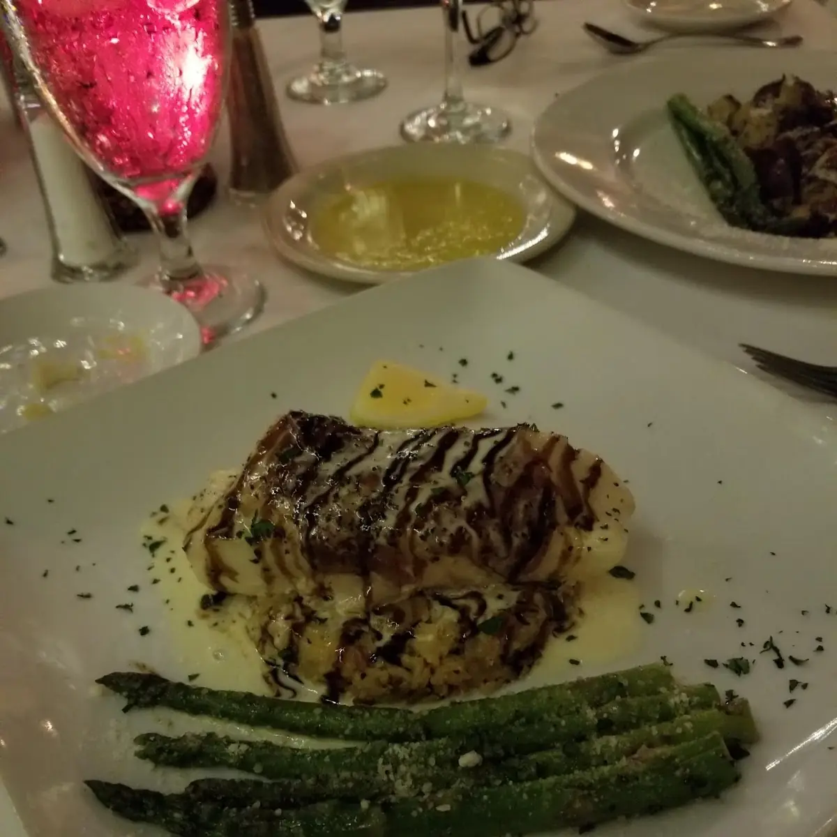 Crab-Stuffed Sea Bass