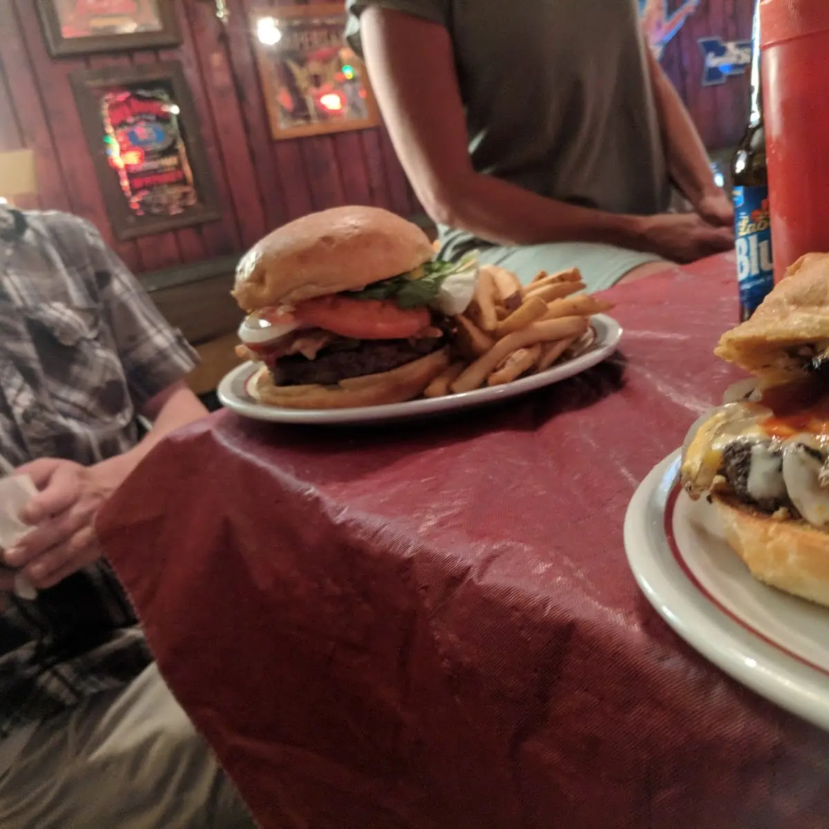 Mushroom Swiss Burger Combo
