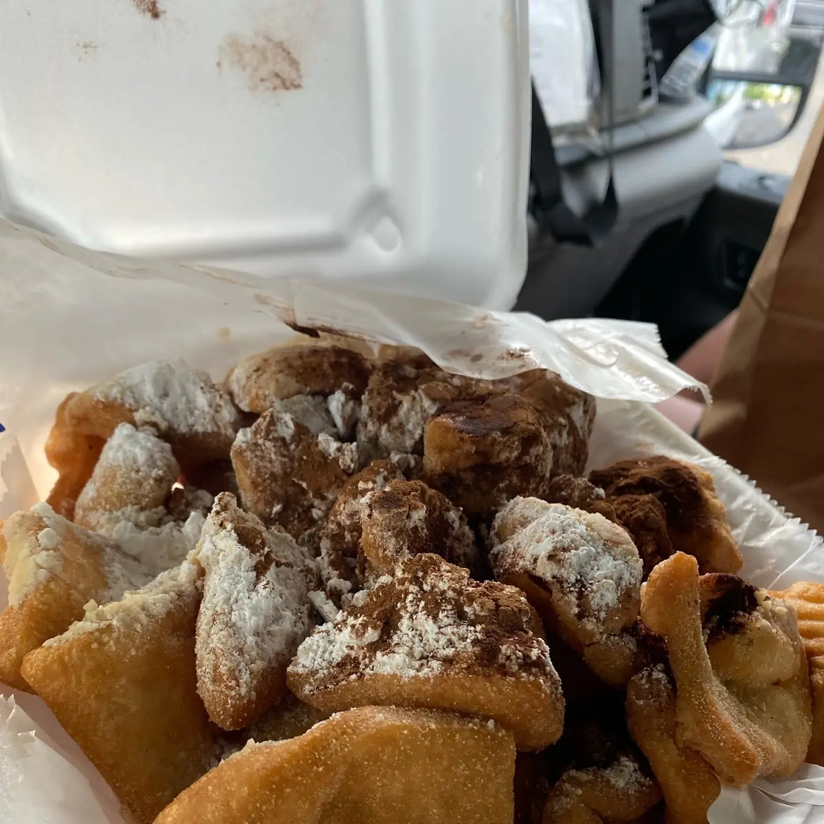 Fried Dough with Cinnamon Sugar or Sauce