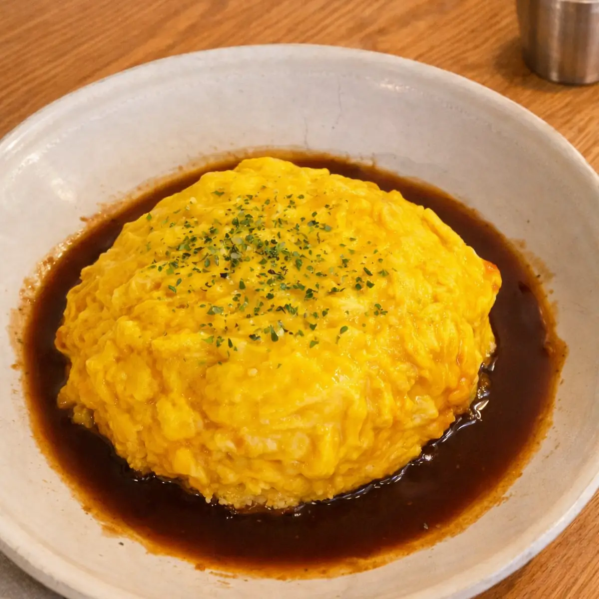 Omurice with Demi-Glace Sauce
