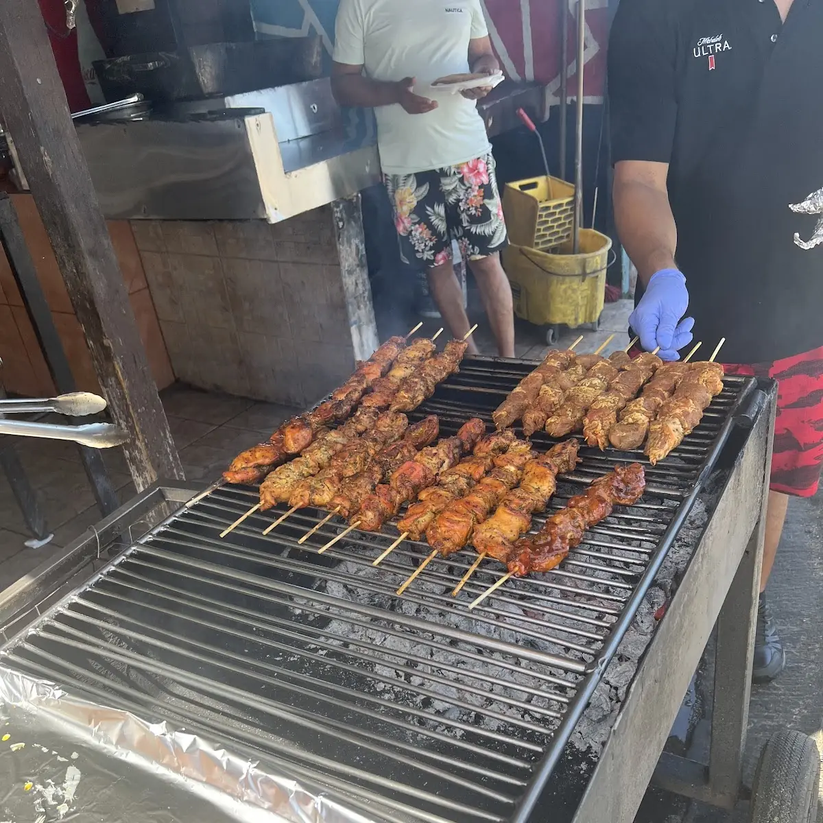 Pollo En Un Palillo