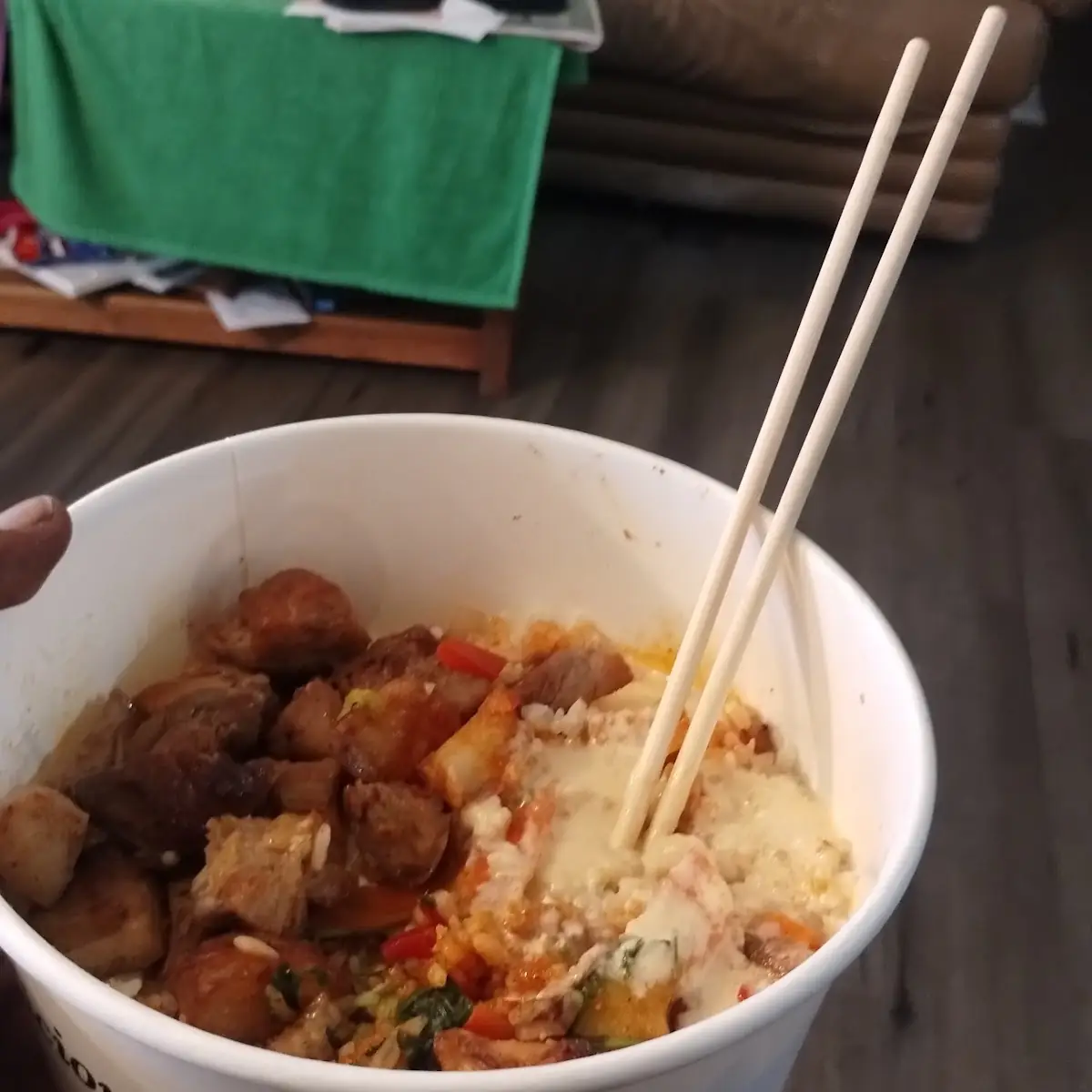 Rice Bowl with Fried Chicken