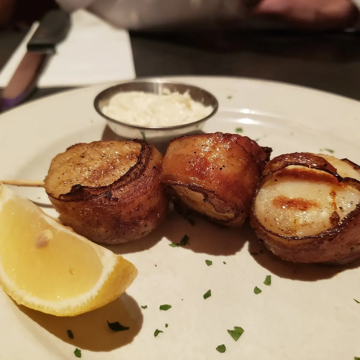 Scallops Wrapped in Bacon