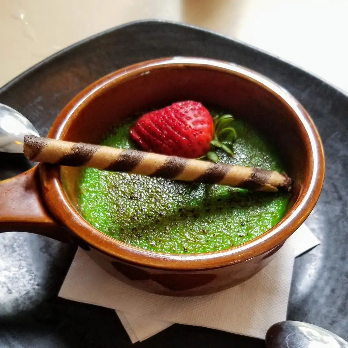 Pandan Creme Brulee