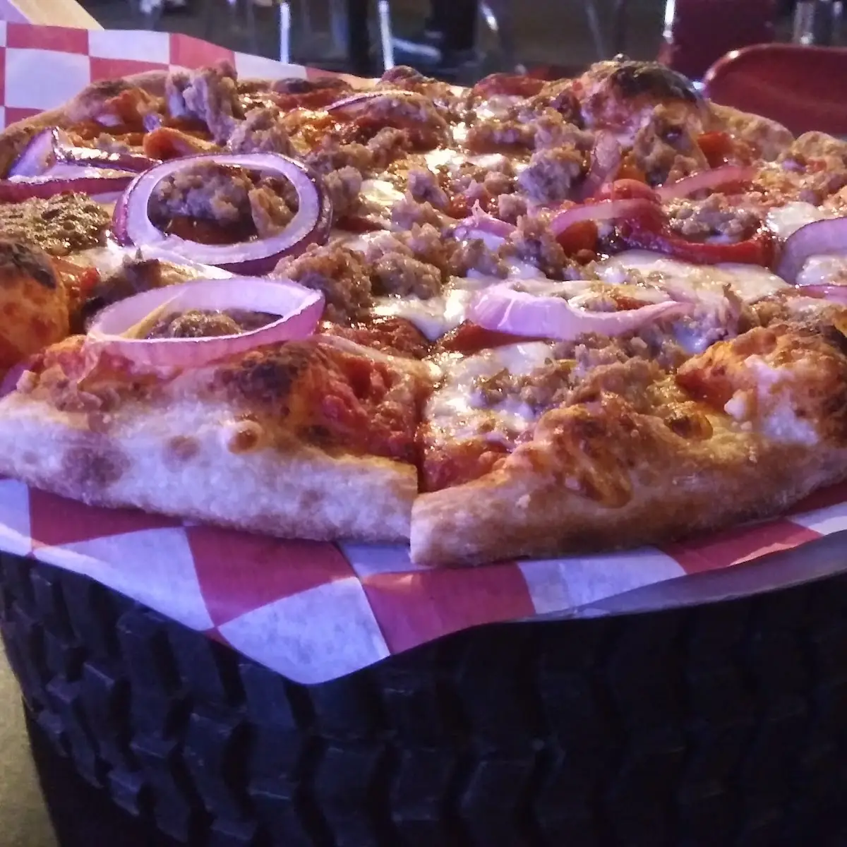 Sausage and Red Pepper Pizza