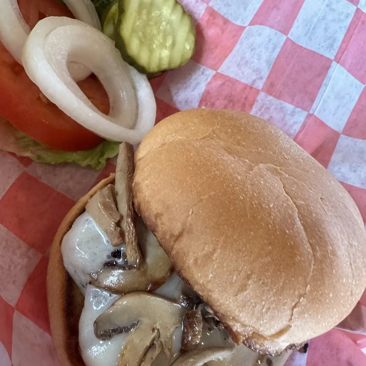 Swiss Mushroom Burger