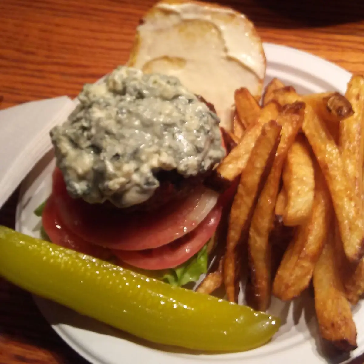 Blue Cheese Hamburger