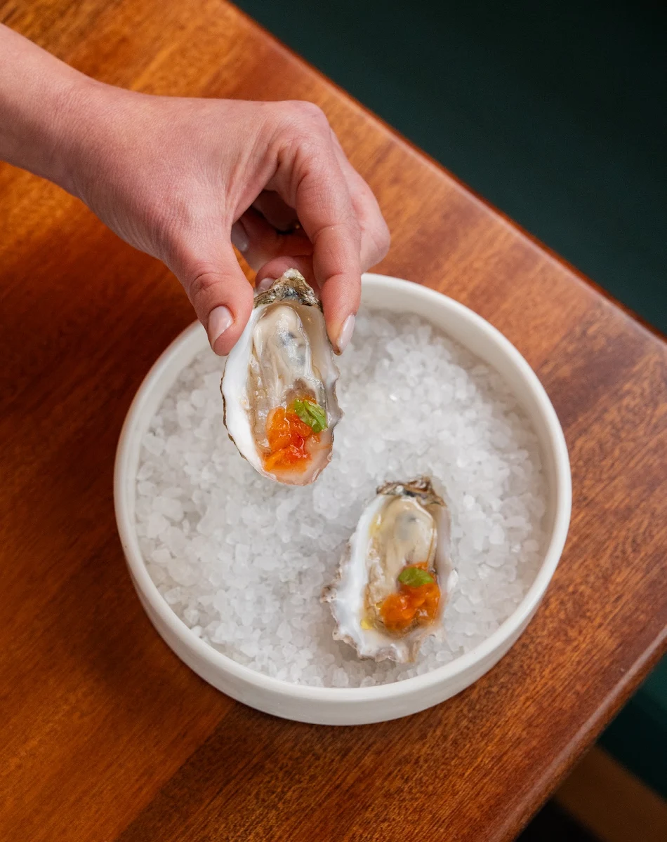 Fresh Oysters with Roe