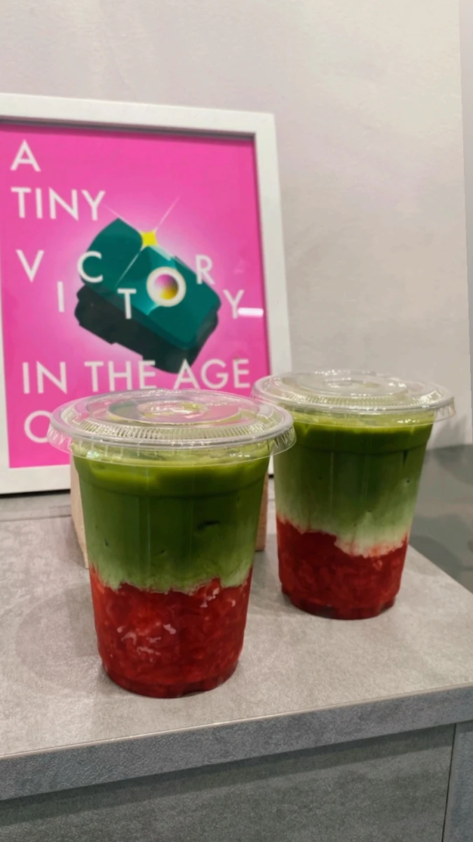Strawberry Matcha Latte