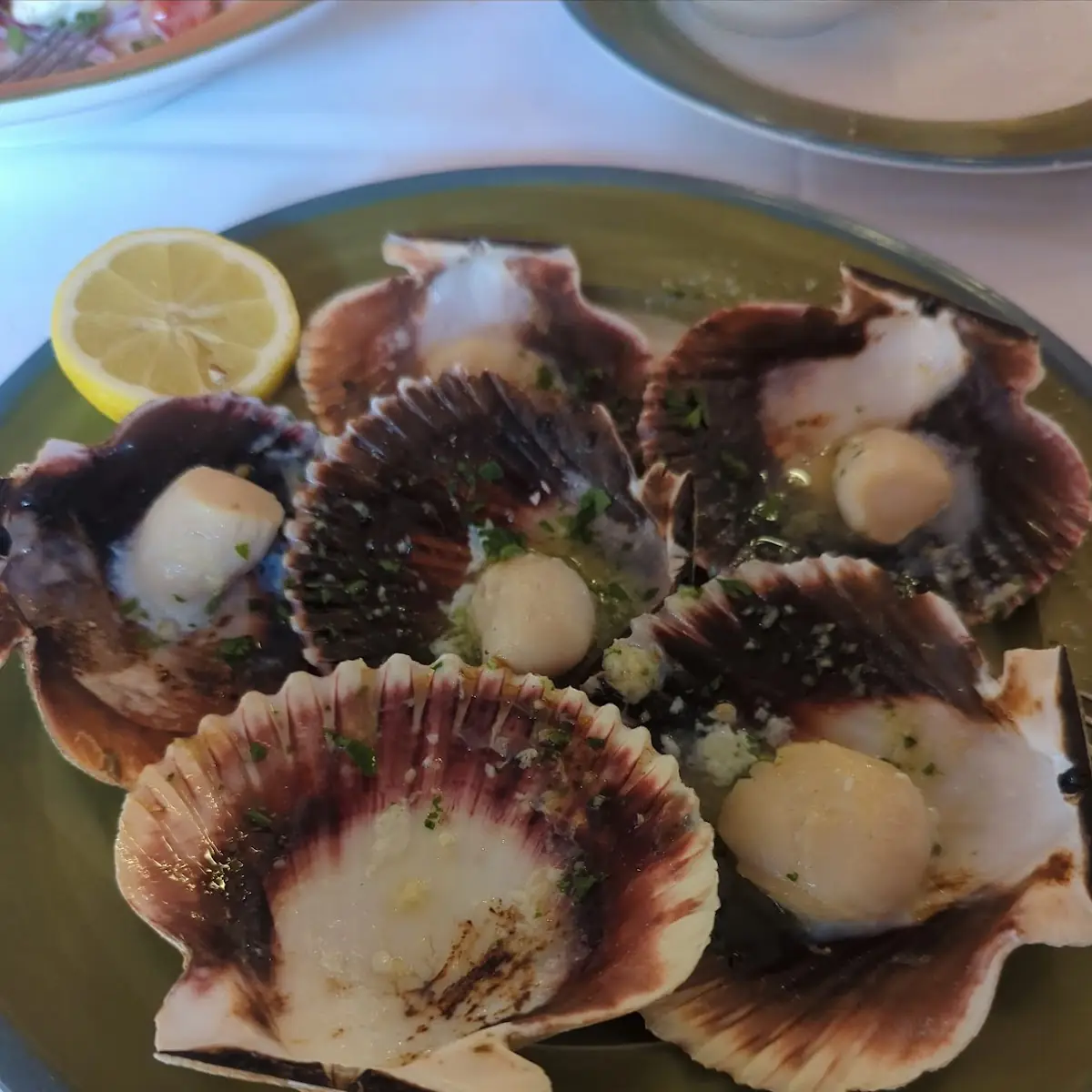 Scallops with Garlic Sauce