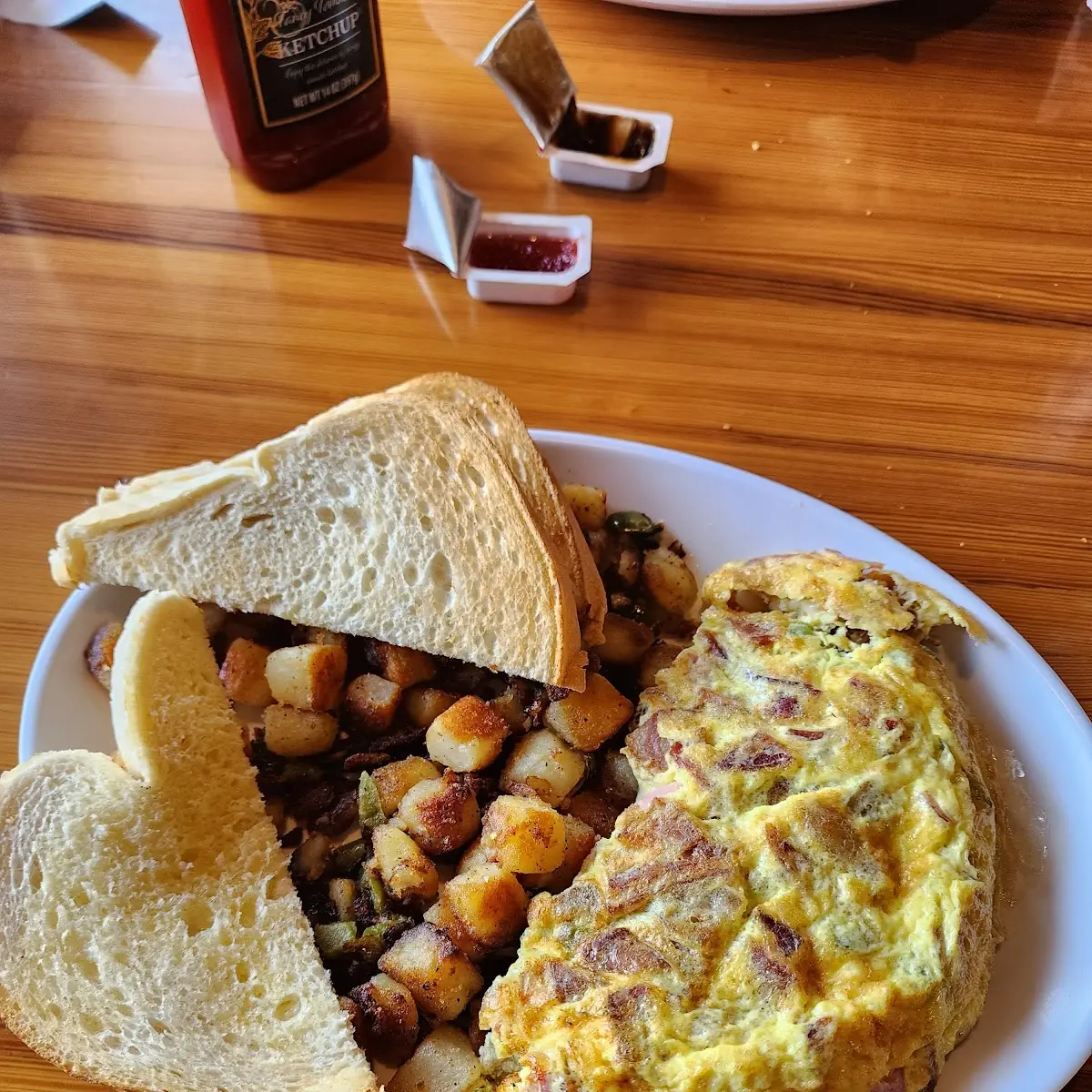 Cheese Omelet Home Fries