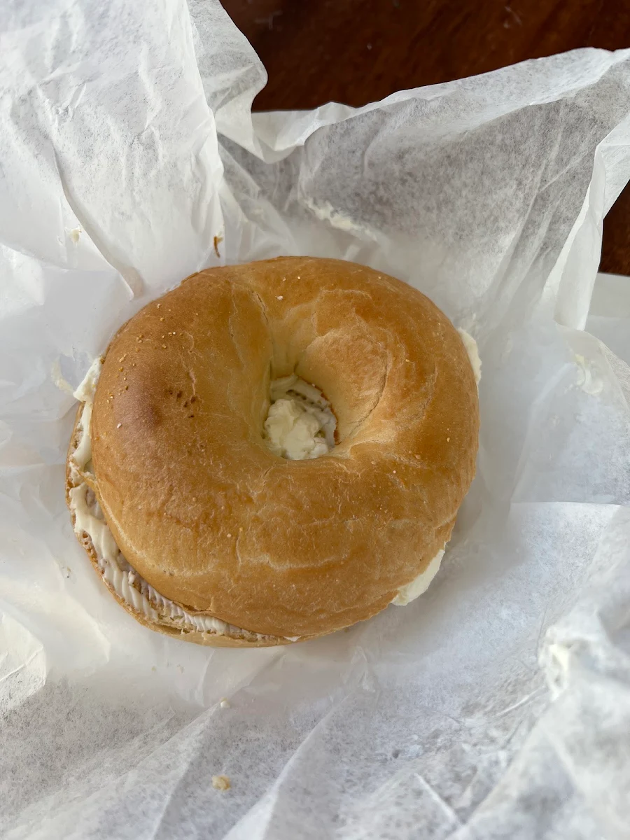 Plain Bagel with Cream Cheese