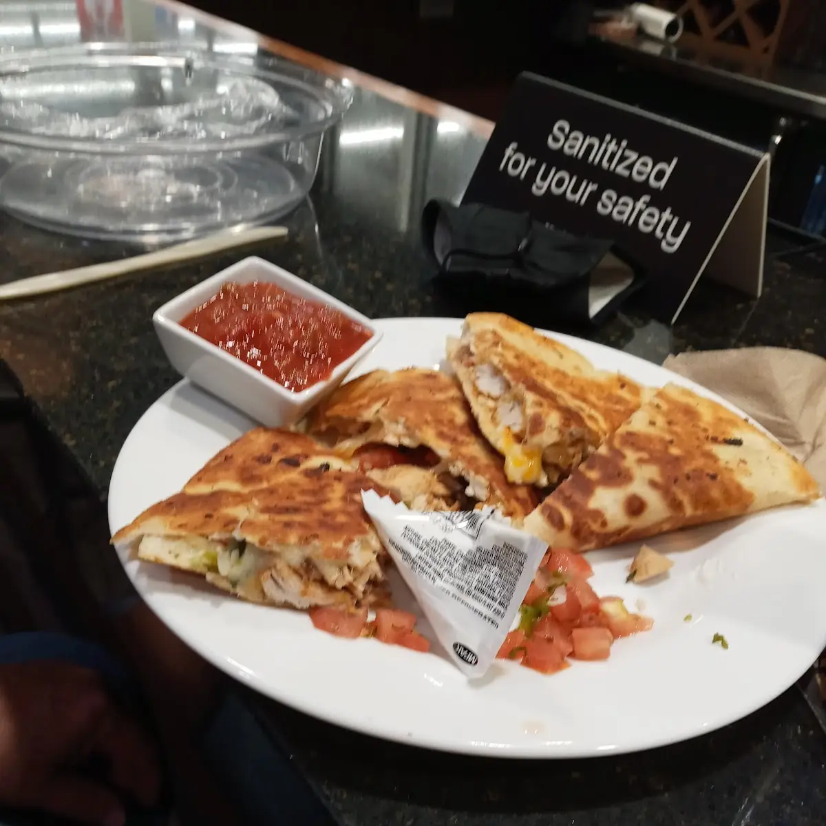 Cheesy Chicken Quesadilla