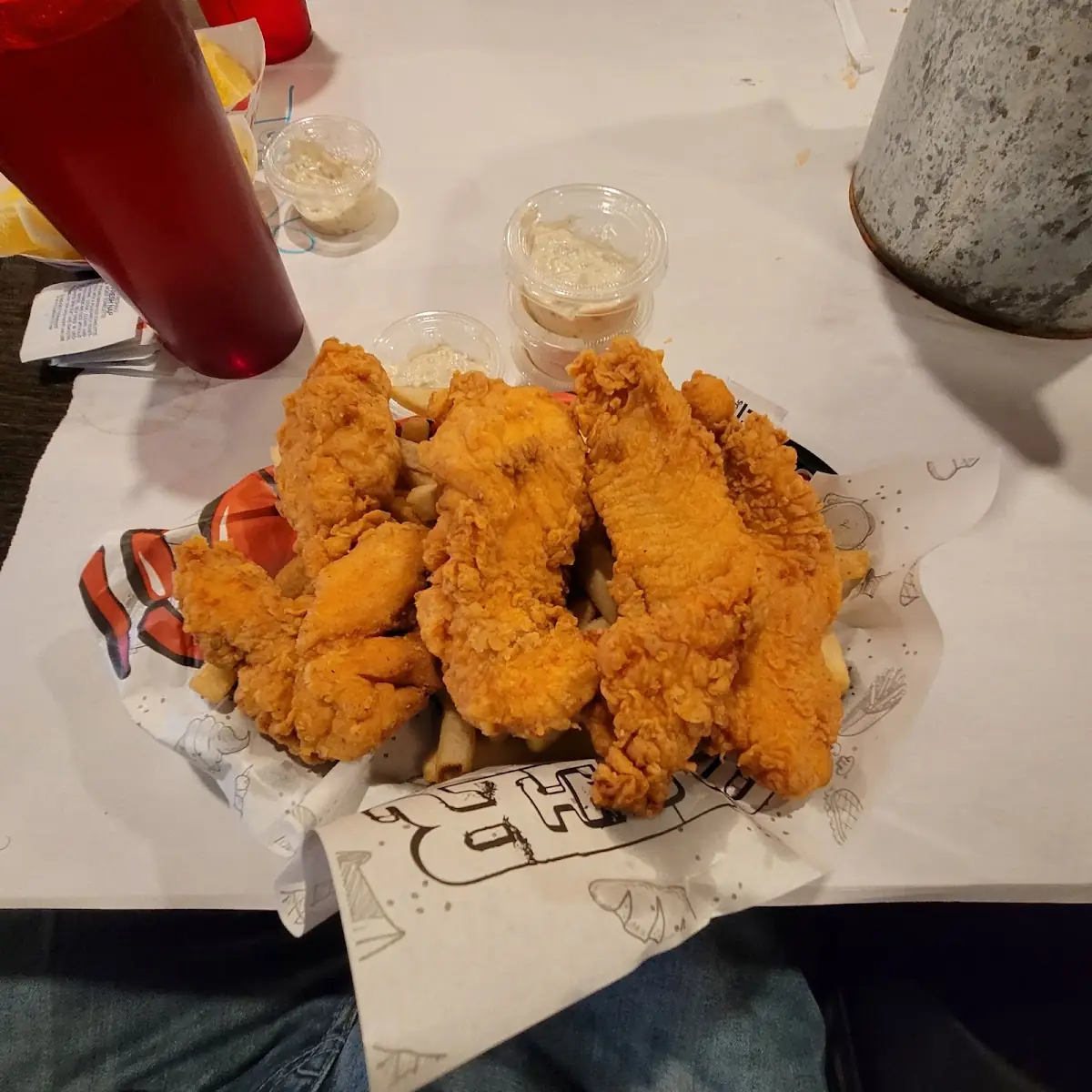 Chicken and Shrimp Basket