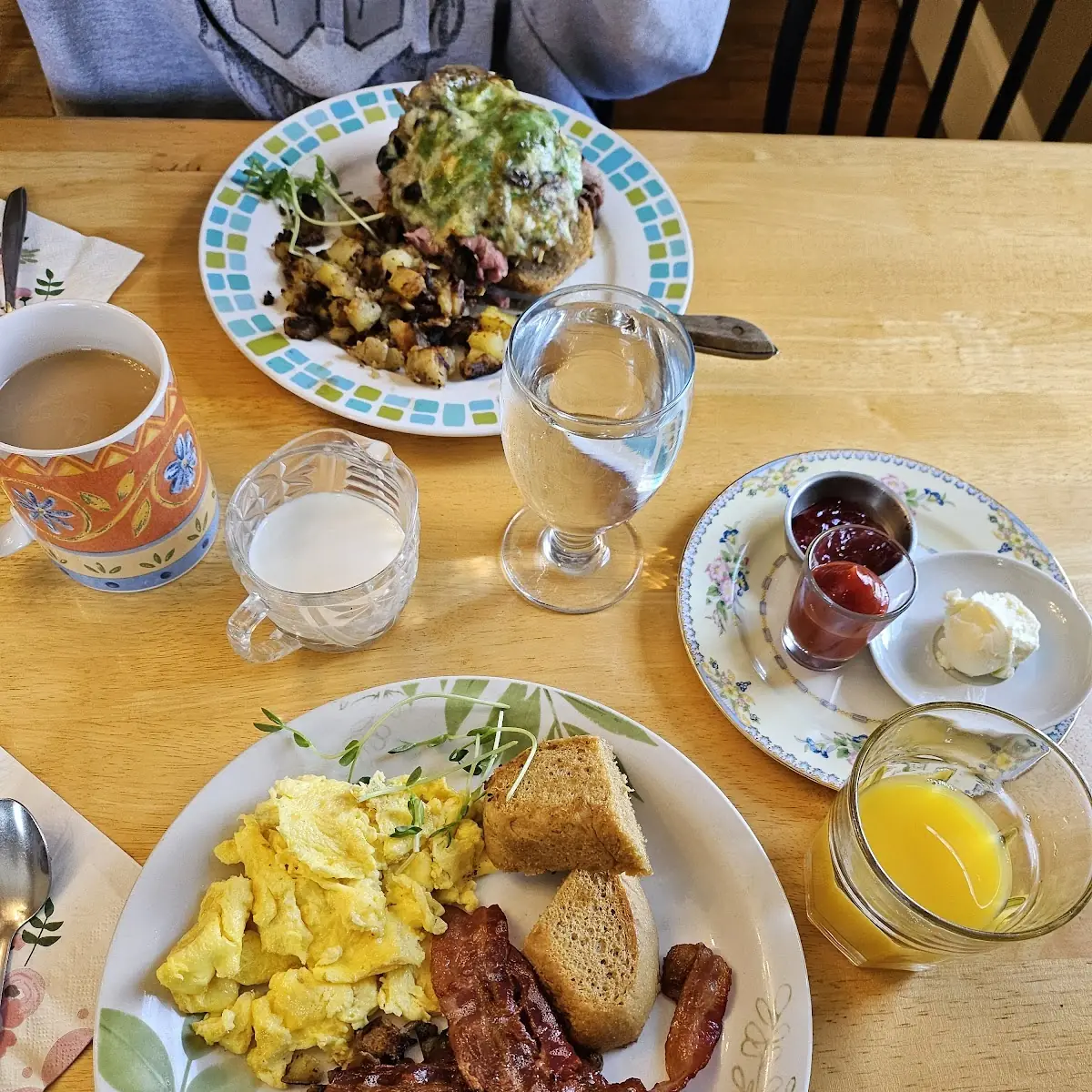 Eggs Bacon Home Fries Toast
