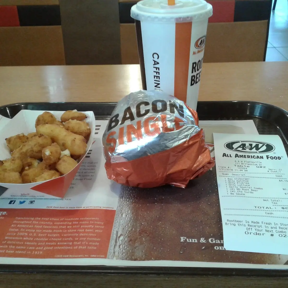 Bacon Cheeseburger and Cheese Curds