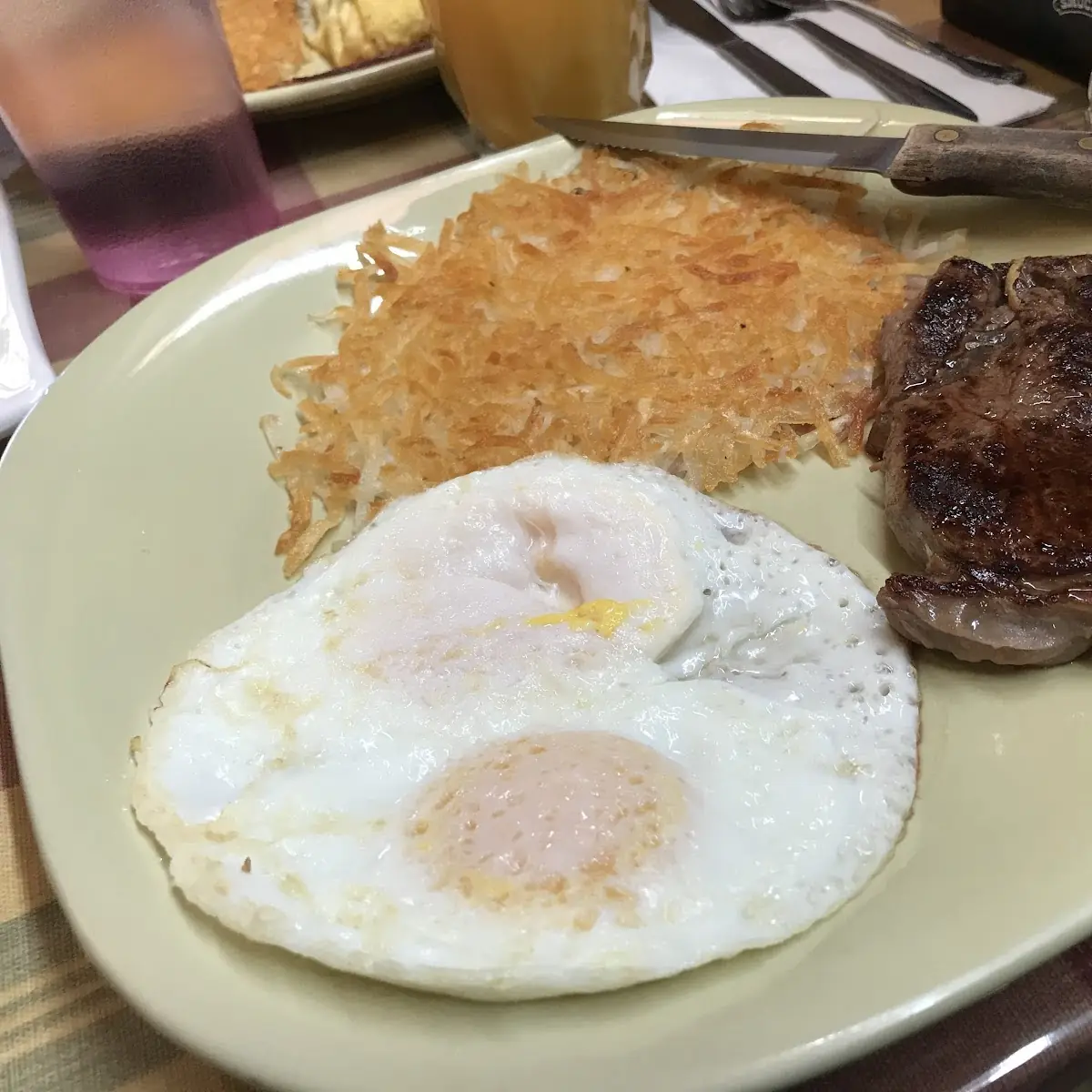 Ham Steak & Eggs