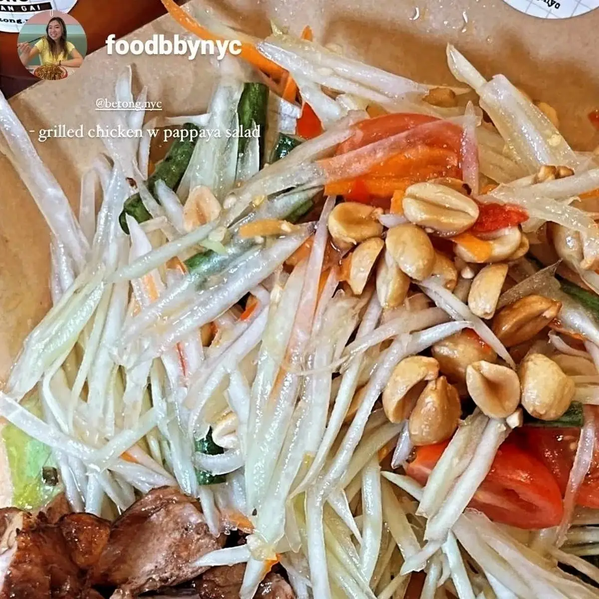 Papaya Salad Grilled Chicken